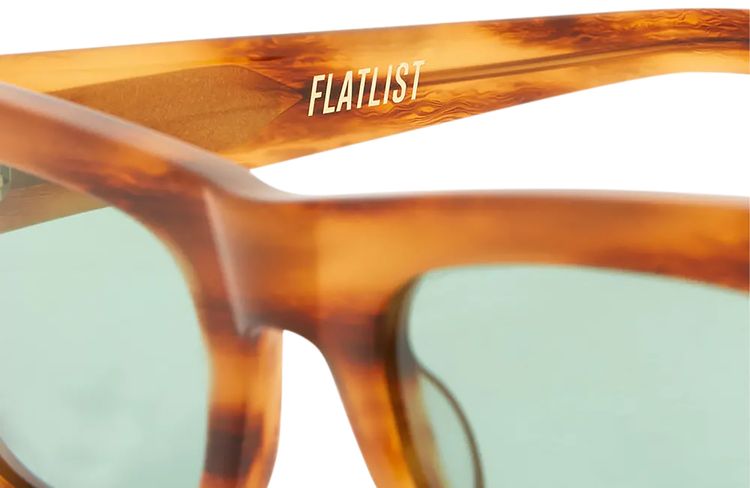 Flatlist Frankie Sunglasses Donegal HornSolid Teal