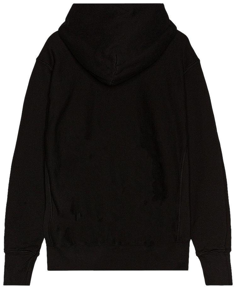 Les Tien Cropped Hoodie Jet Black