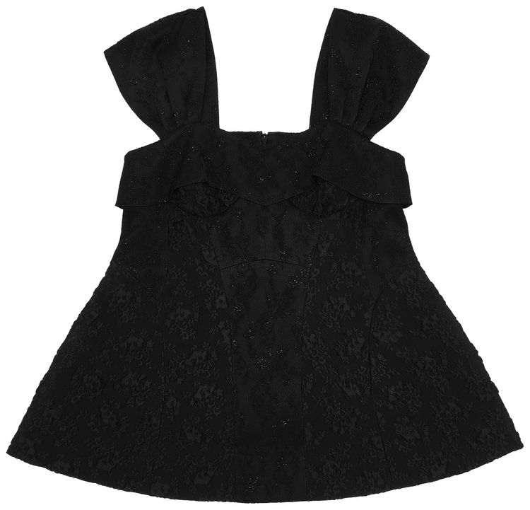 Simone Rocha Bustier Patchwork Top 'Black'