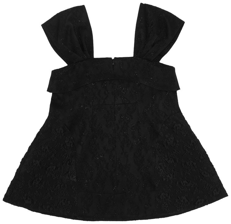 Simone Rocha Bustier Patchwork Top Black