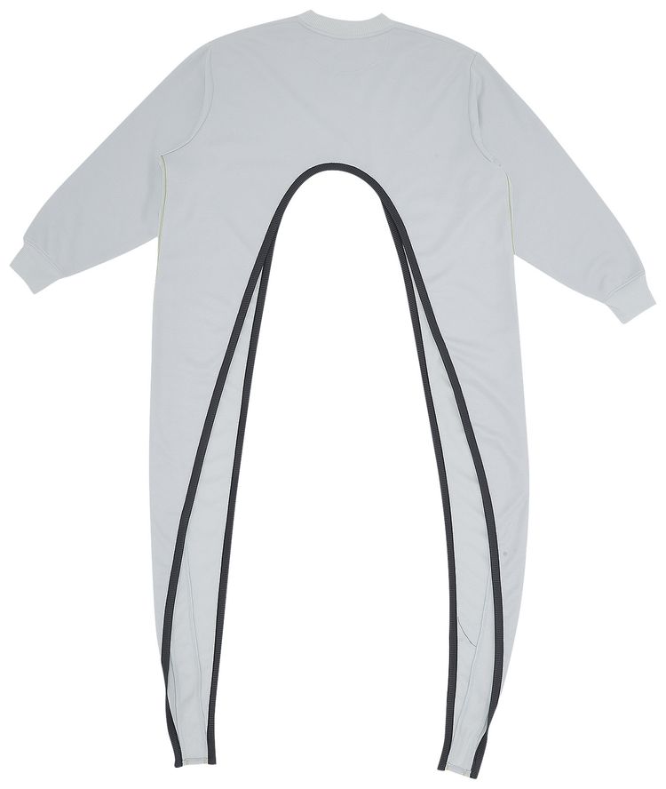 YProject Wrap Crop Sweatshirt Ice BlueGreen