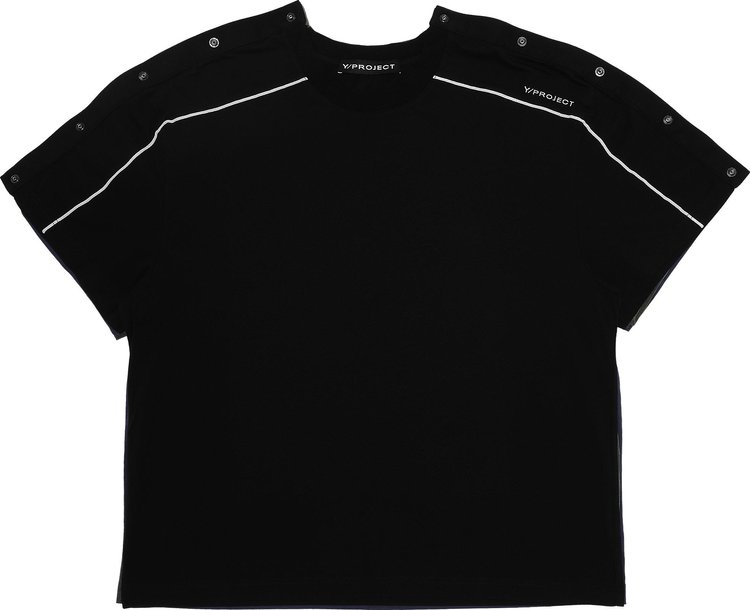 Y/Project Triple Snap T-Shirt 'Black/Moss Green/Navy'