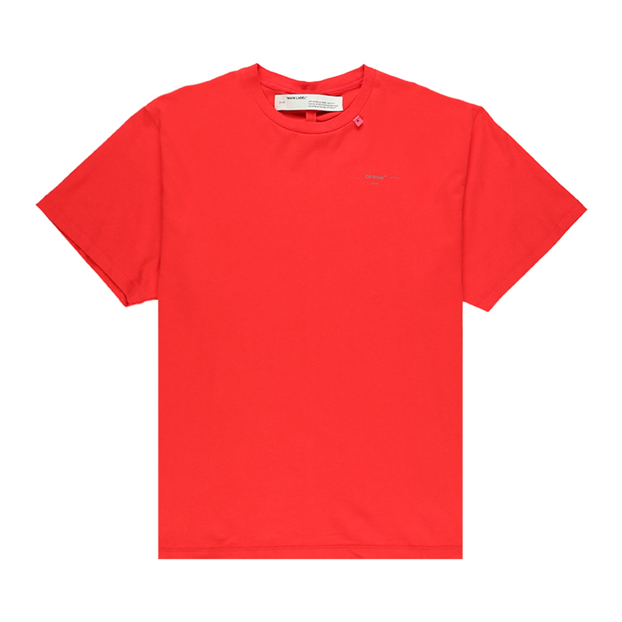 Off-White Unfinished Oversize T-Shirt 'Red