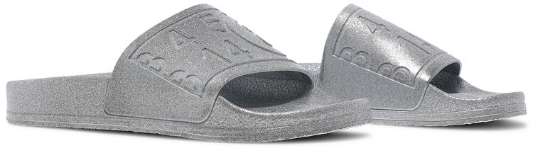 MM6 Maison Margiela Wmns Hotel Pool Slide Silver
