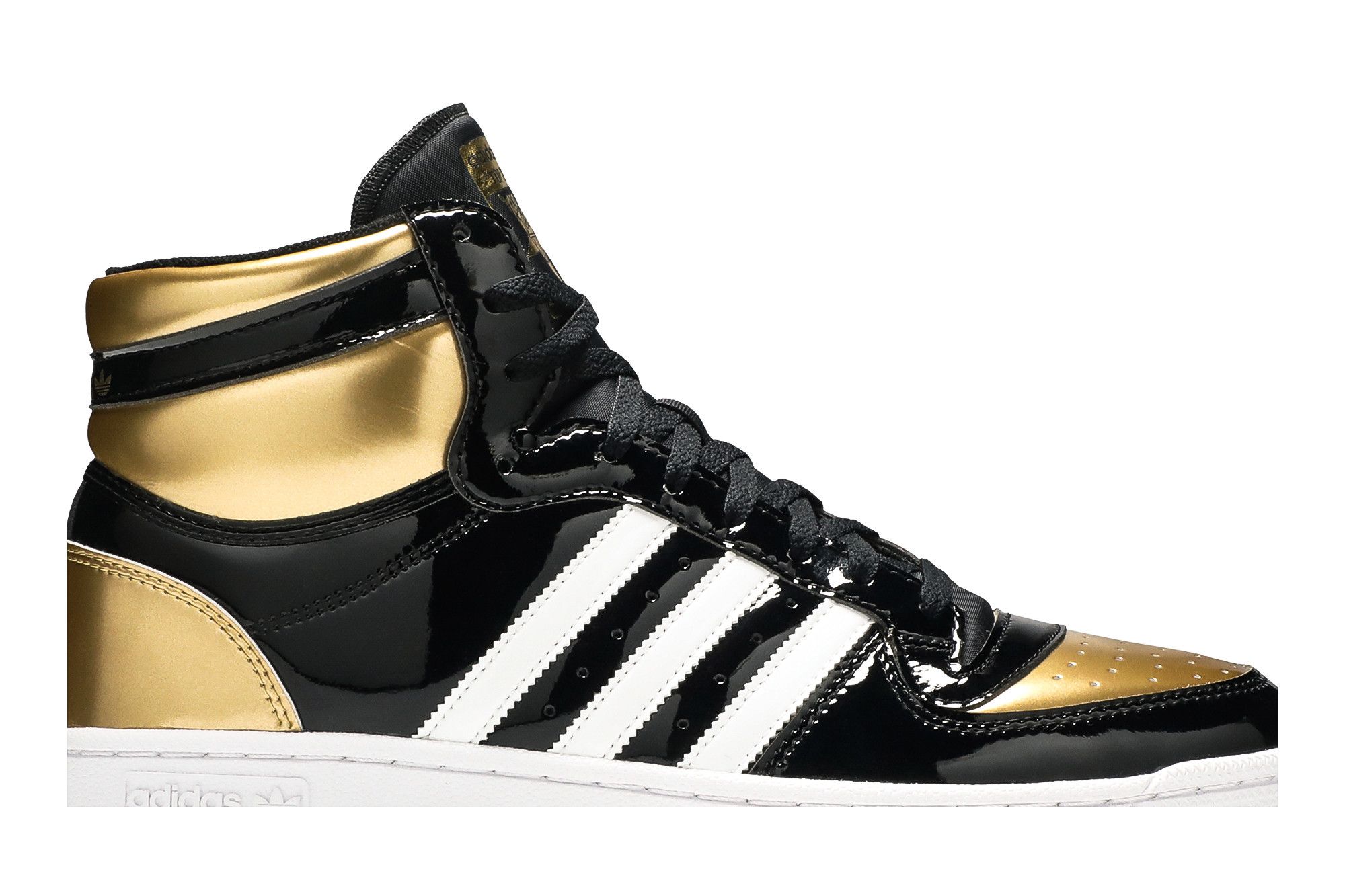 Black and gold high top adidas cheap