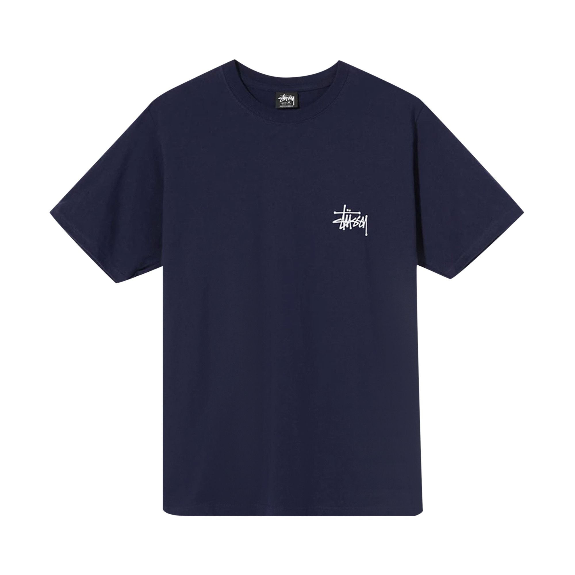 Buy Stussy Basic Tee 'Navy' - 1904649 NAVY | GOAT