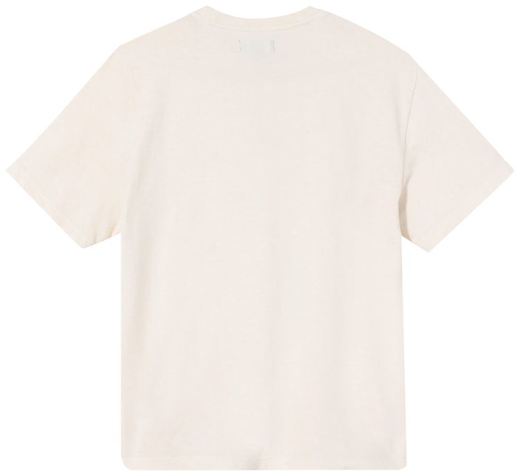 Stussy Stock Logo Short Sleeve Crew Oatmeal
