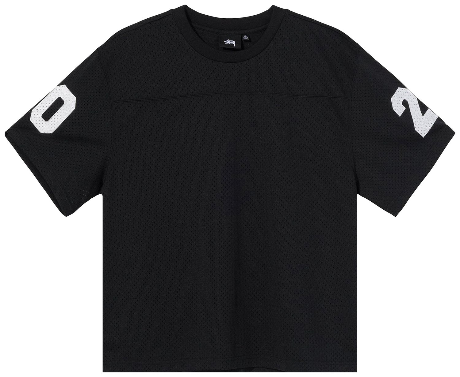 Buy Stussy Mesh Football Jersey 'Black' 1140253 BLAC GOAT