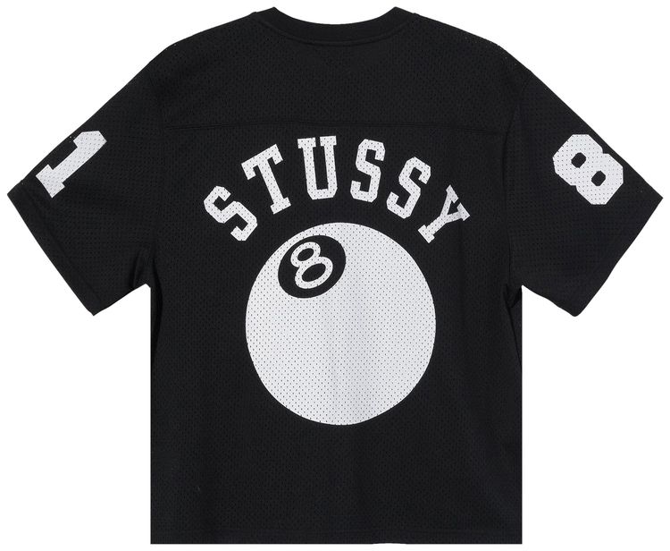 Stussy Mesh Football Jersey Black