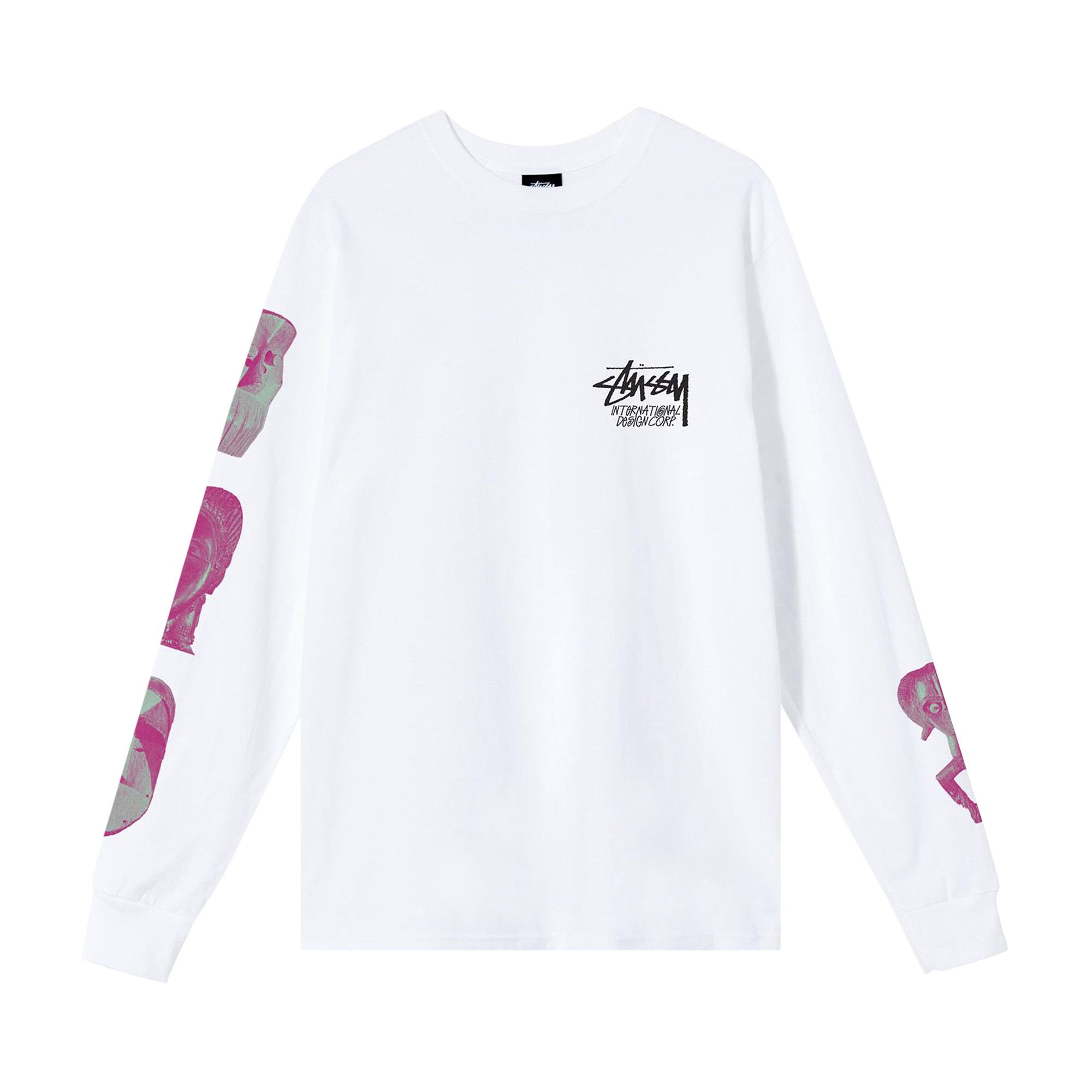 Buy Stussy Masked Long Sleeve Tee White 1994698 WHIT GOAT