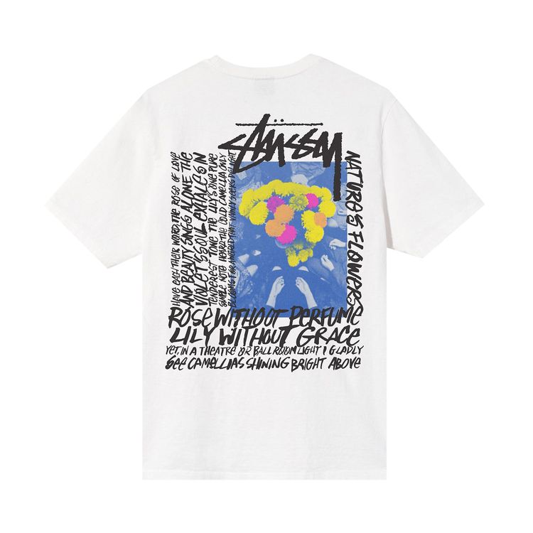 Stussy Camelias Pigment Dyed Tee Natural