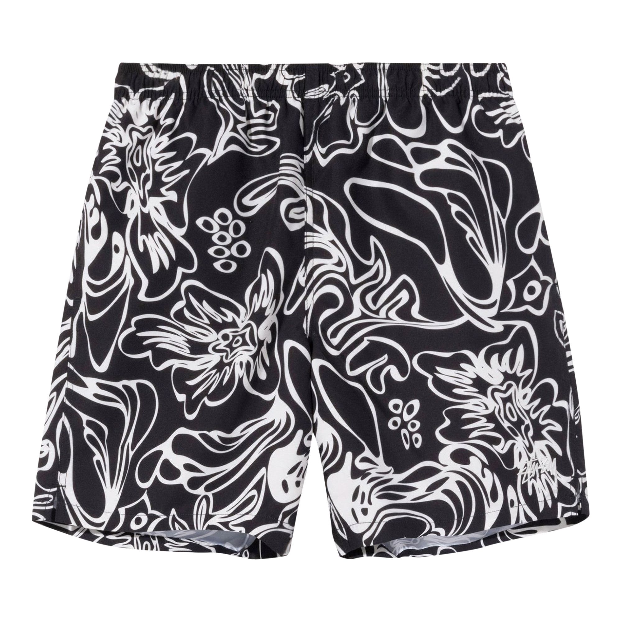 Buy Stussy Wavy Hawaiian Water Short 'Black' - 113137 BLAC Buy Stussy Wavy Hawaiian Water Short 'Black' - 113137 BLAC