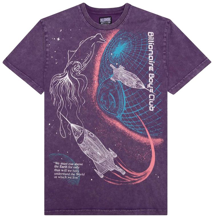 Billionaire Boys Club Event Horizon Short Sleeve Knit Amaranth Purple