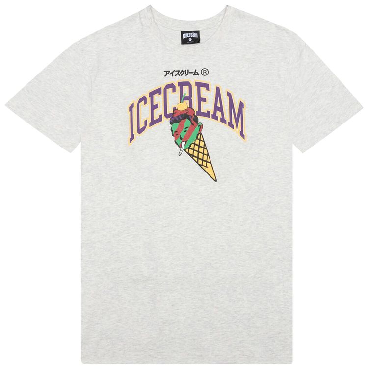 Icecream College Tee Light Heather Grey