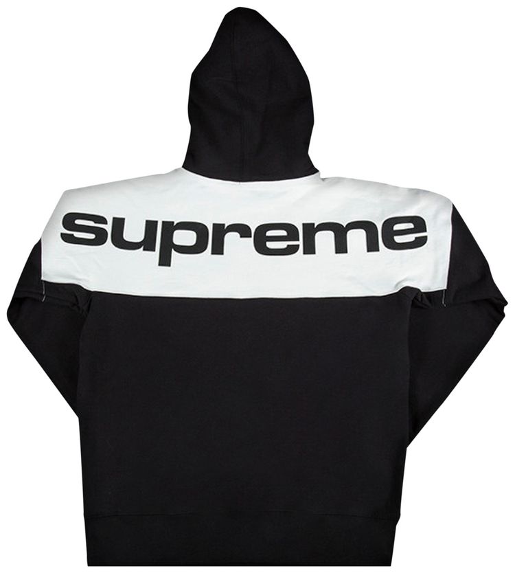 Supreme Blocked Hooded Sweatshirt Black