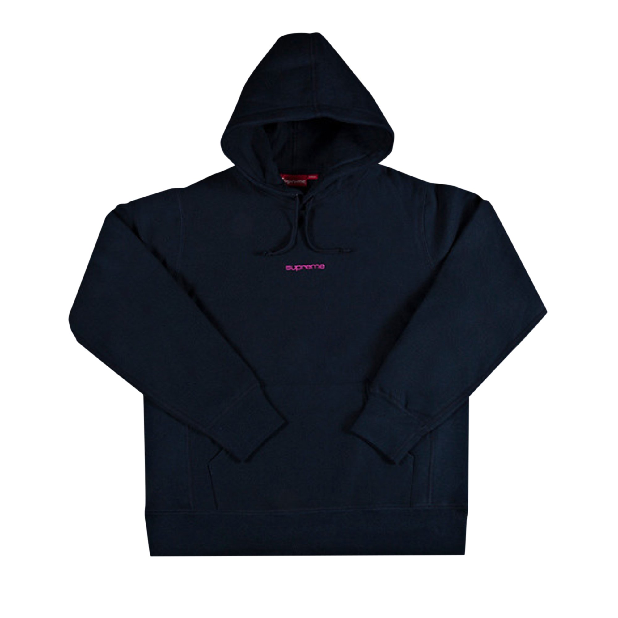 Buy Supreme Compact Logo Hooded Sweatshirt 'Navy' - FW17SW31 NAVY