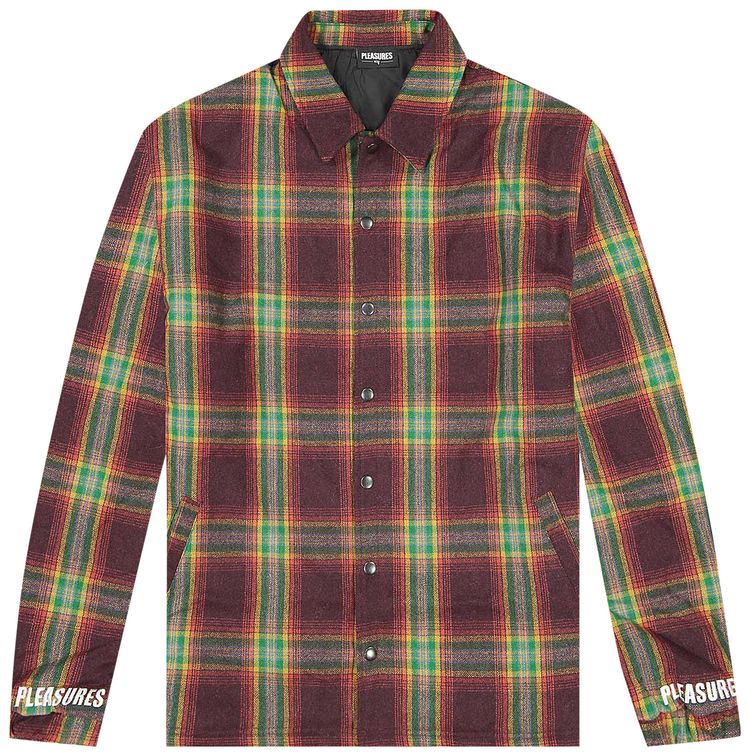 Pleasures Paradox Heavyweight Coaches Jacket RedGreen