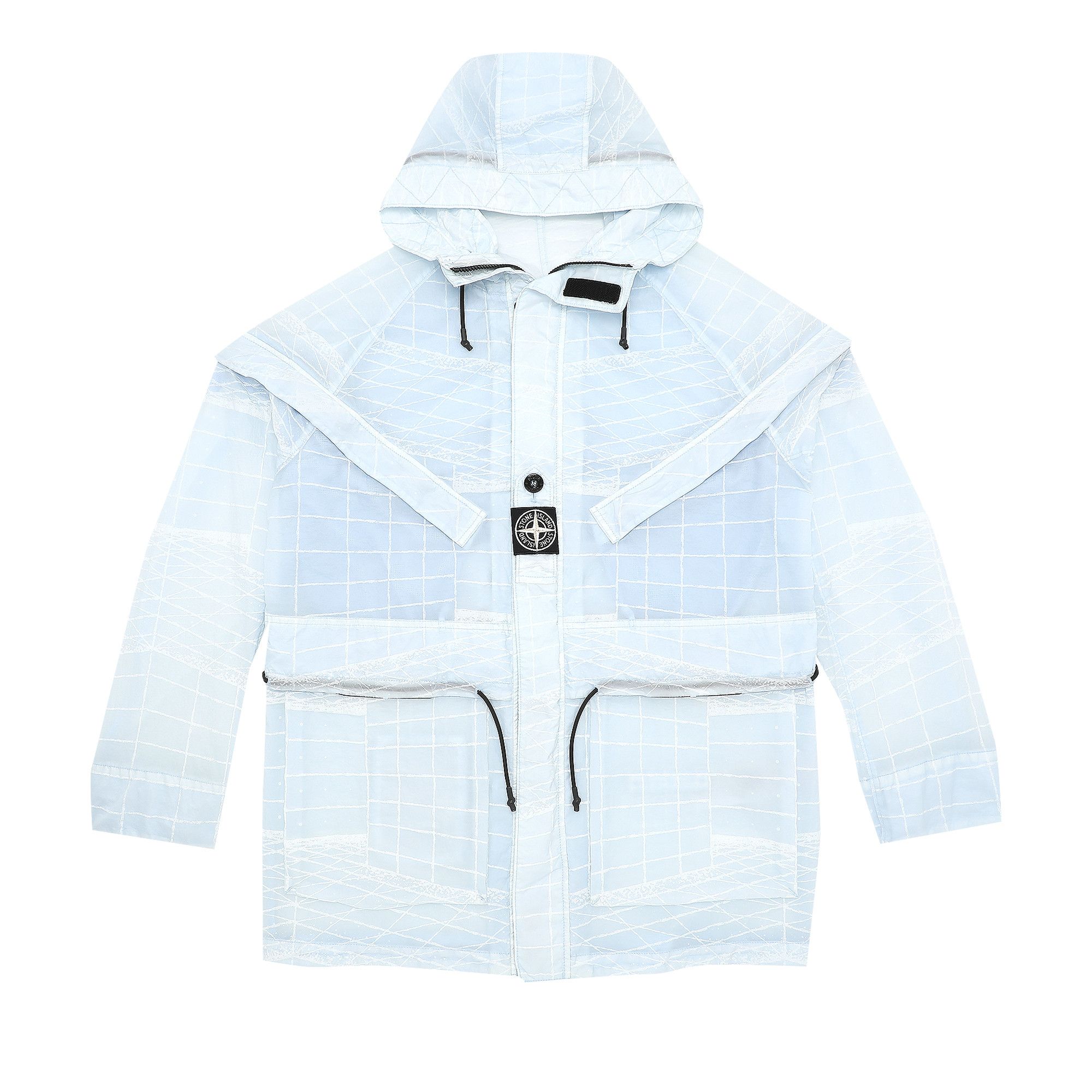Buy Stone Island Reflective Grid Lamy-TC Parka 'Silver