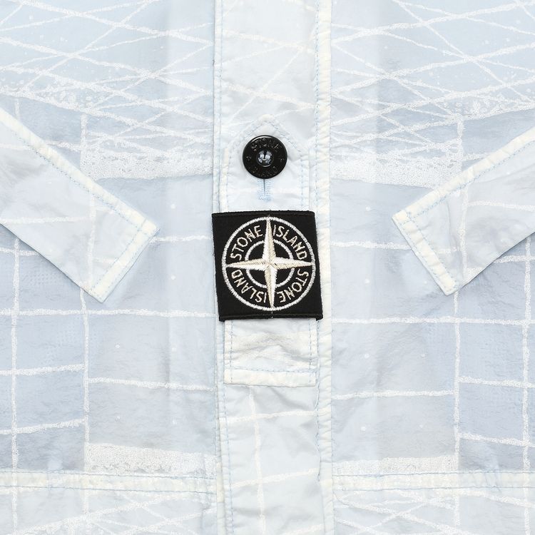 Stone Island Reflective Grid Lamy TC Parka Silver