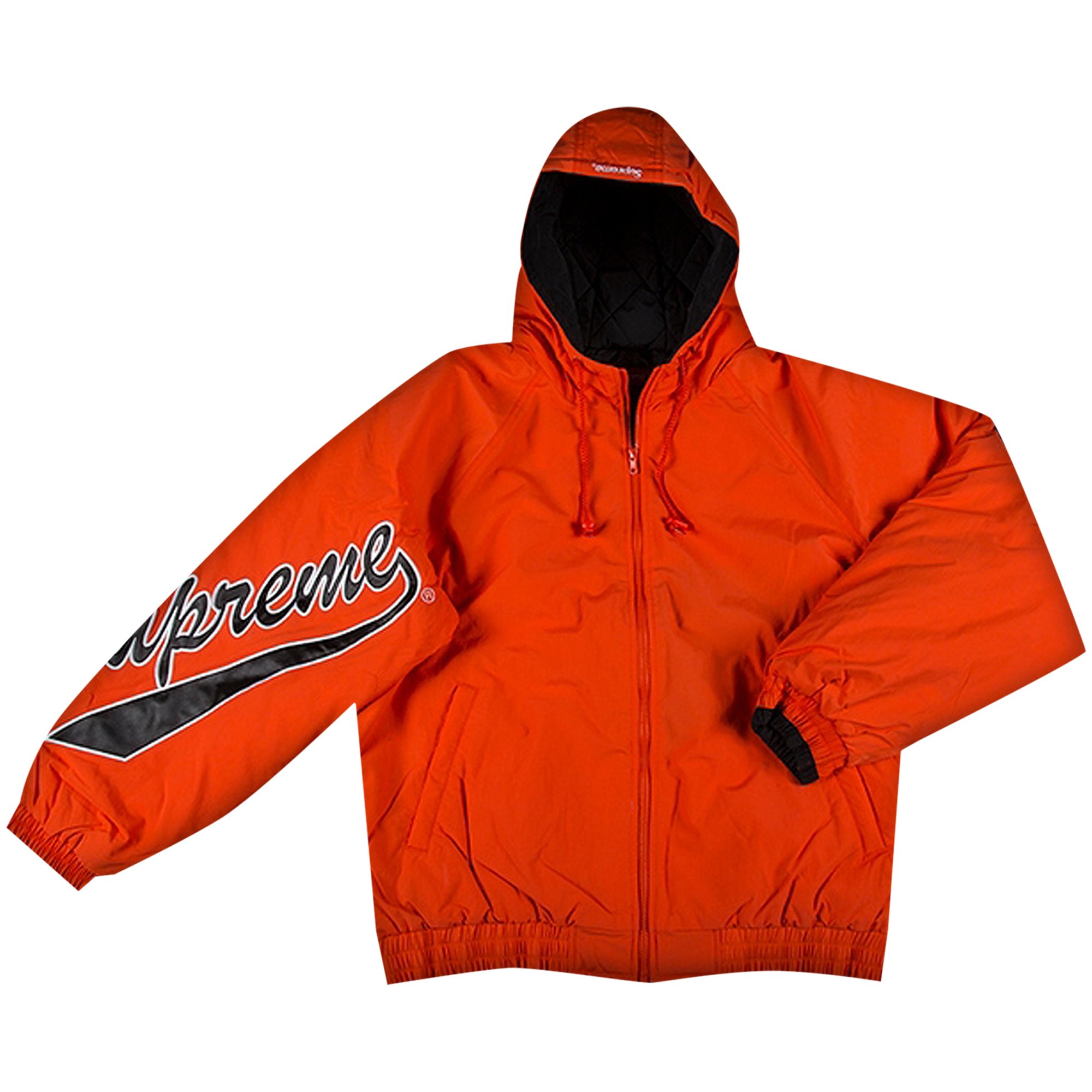 Buy Supreme Sleeve Script Sideline Jacket 'Orange' - SS18J24