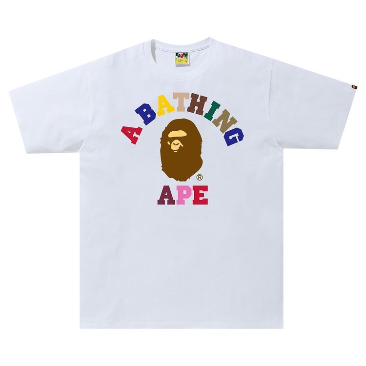 BAPE Colors College Tee White