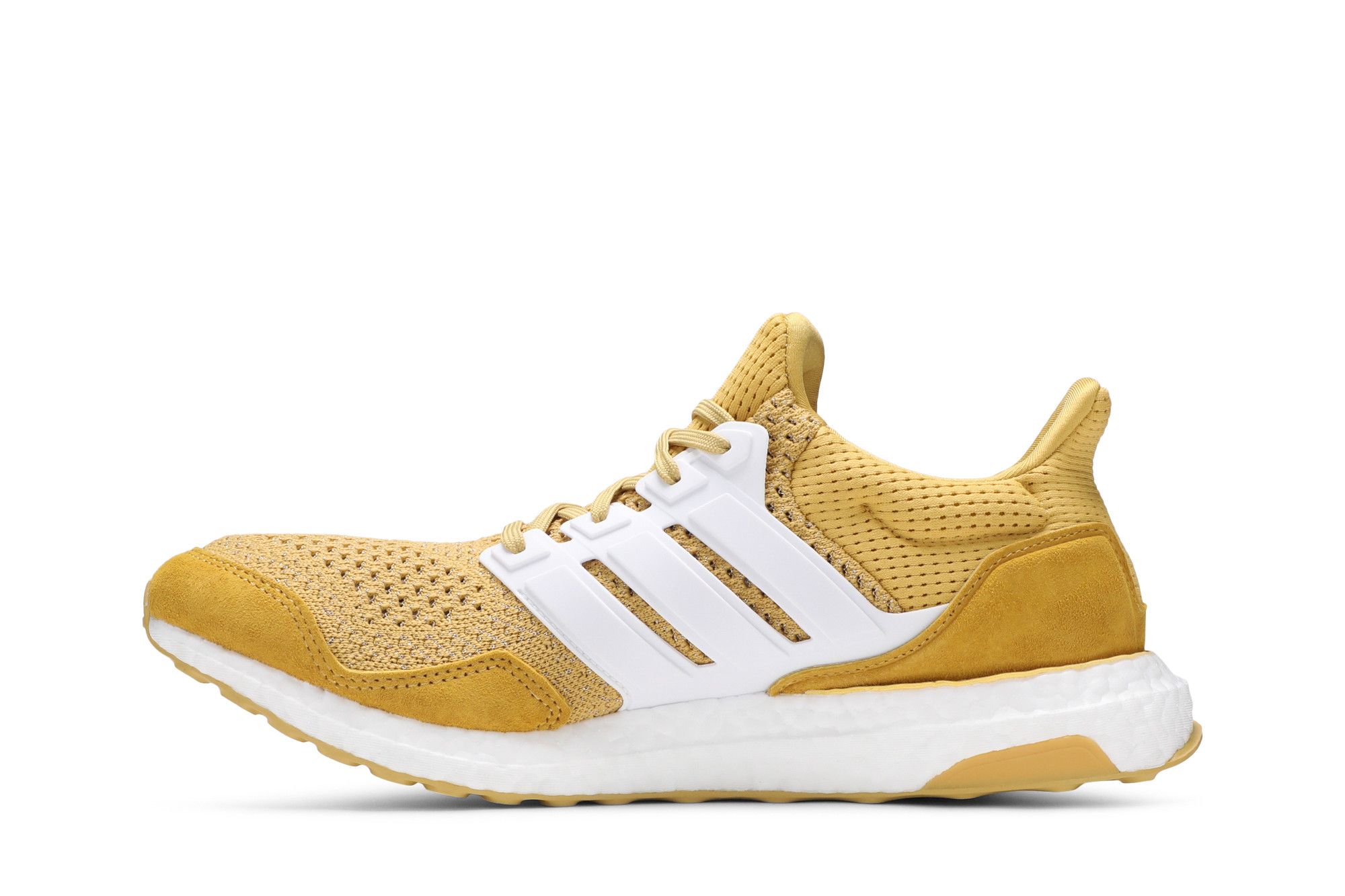 Adidas ultra boost gold heel hot sale