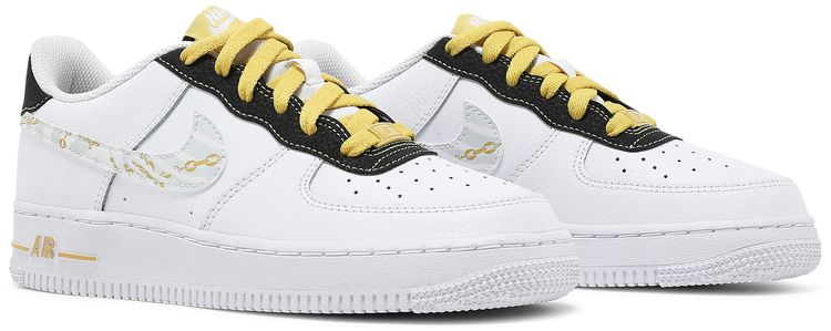 Nike Air Force 1 07 LV8 GS Gold Links Zebra Print