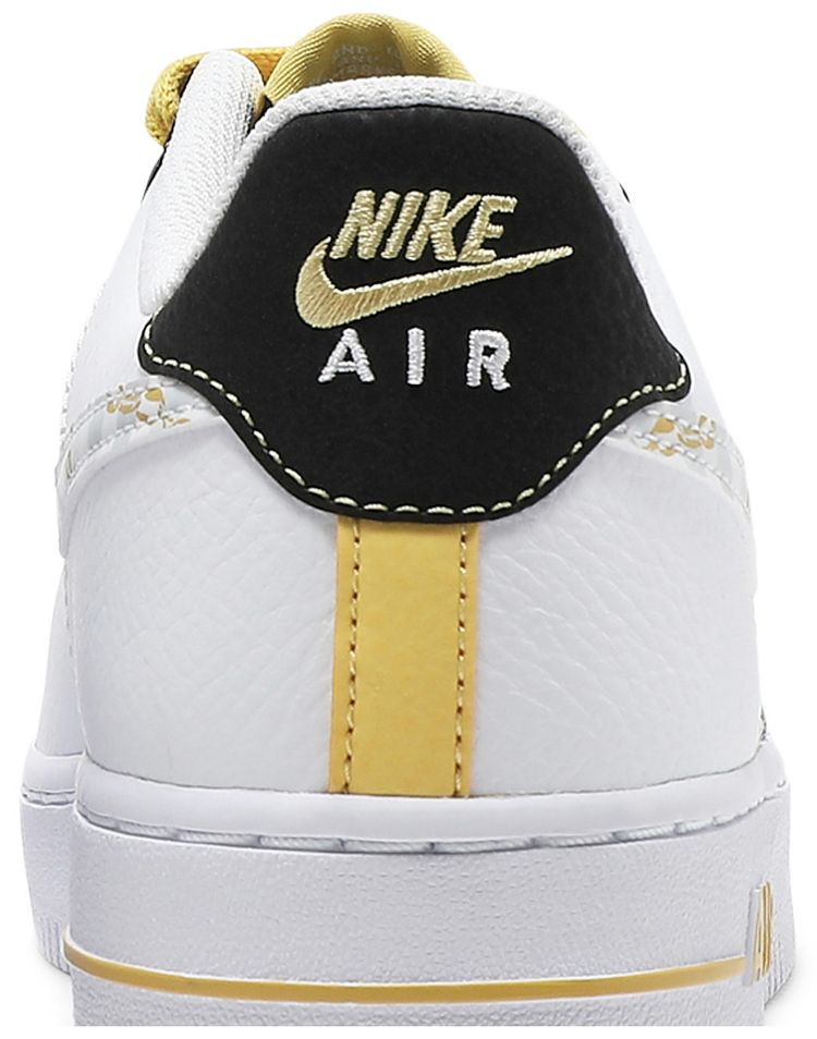 Nike Air Force 1 07 LV8 GS Gold Links Zebra Print