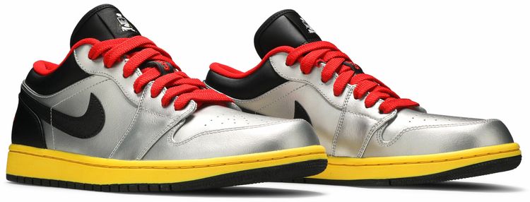 Air Jordan 1 Low Silver Black Yellow