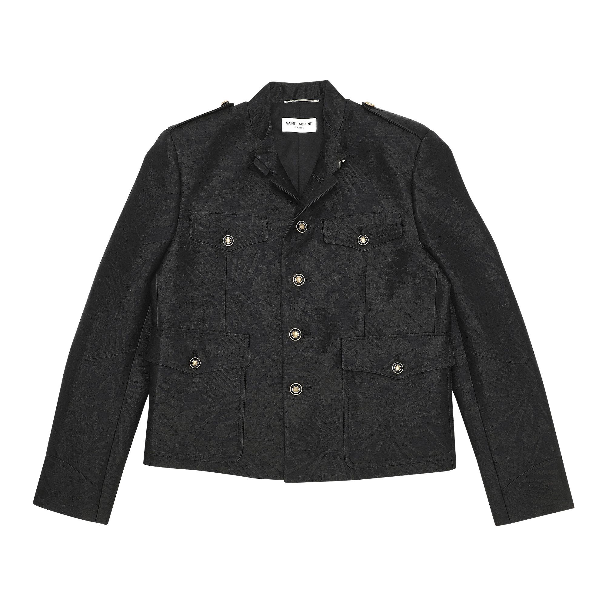 Achetez des Saint Laurent Saharienne Military Jacket Black 645300 Y2C77 1000 GOAT FR