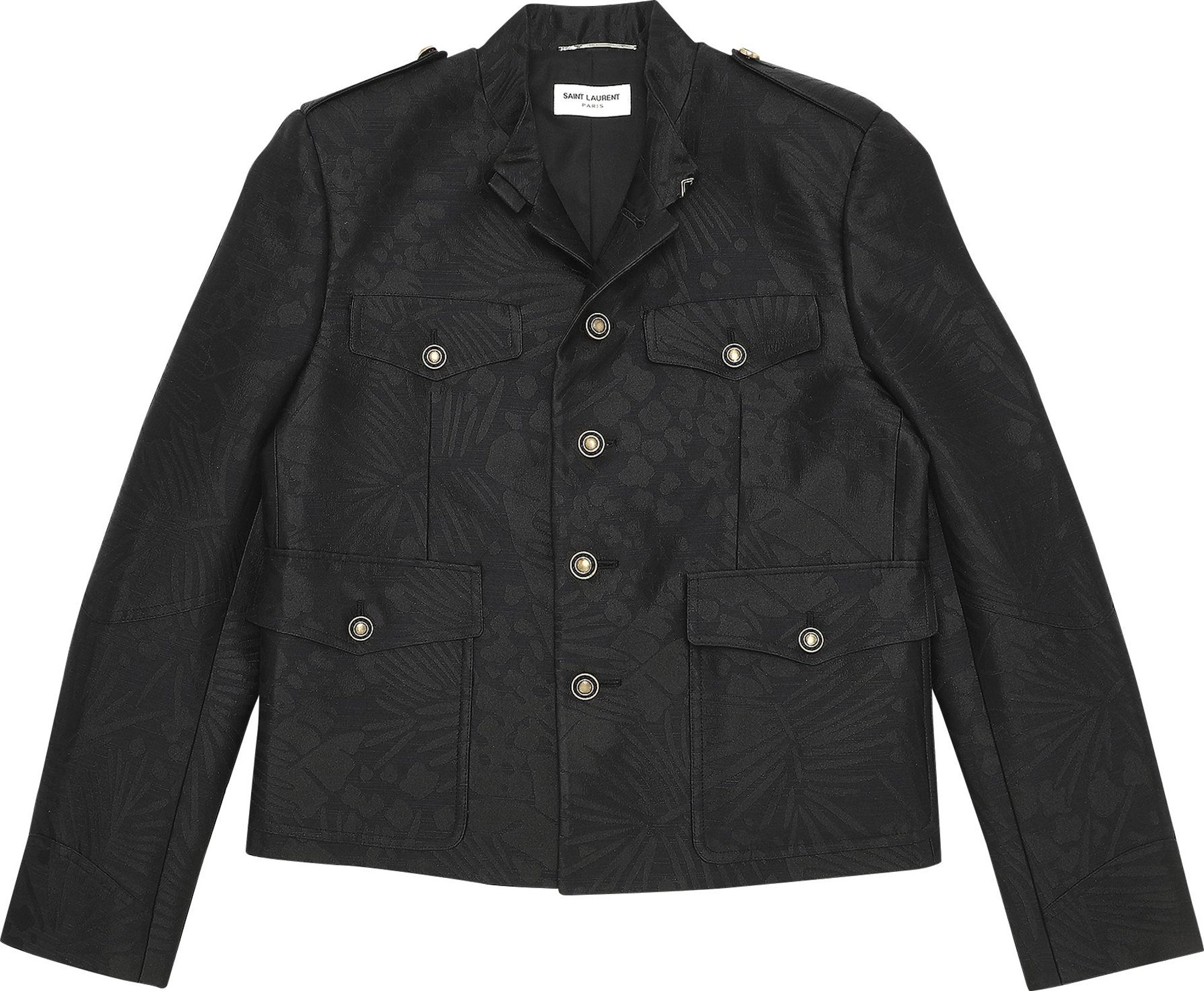 Buy Saint Laurent Saharienne Military Jacket 'Black' - 645300 Y2C77 ...