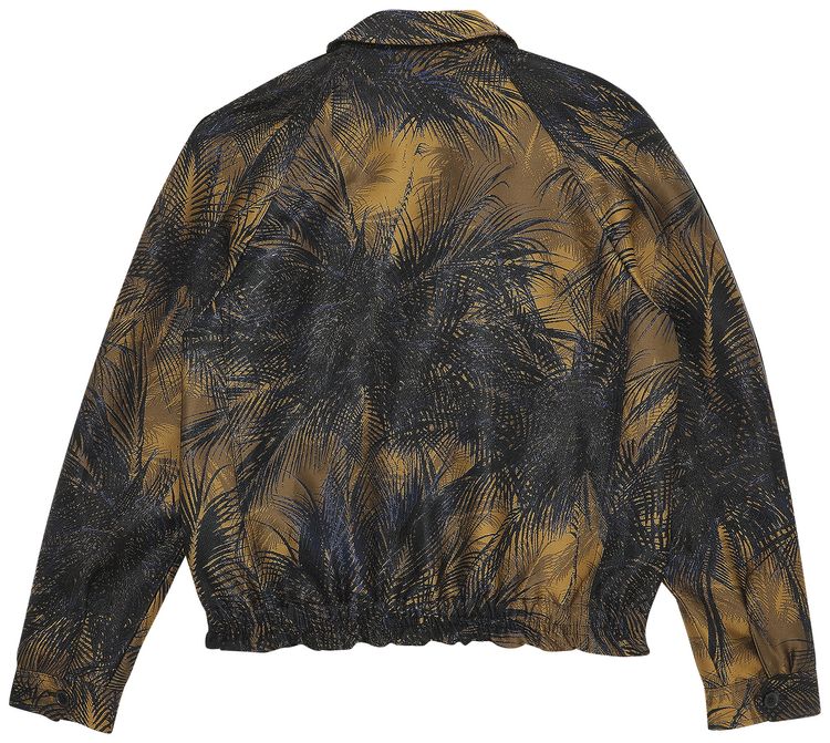 Saint Laurent Silk Jacquard Jacket Gold