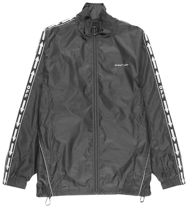 Buy OffWhite Track Jacket 'Black' OMBD010S19A230011000 GOAT