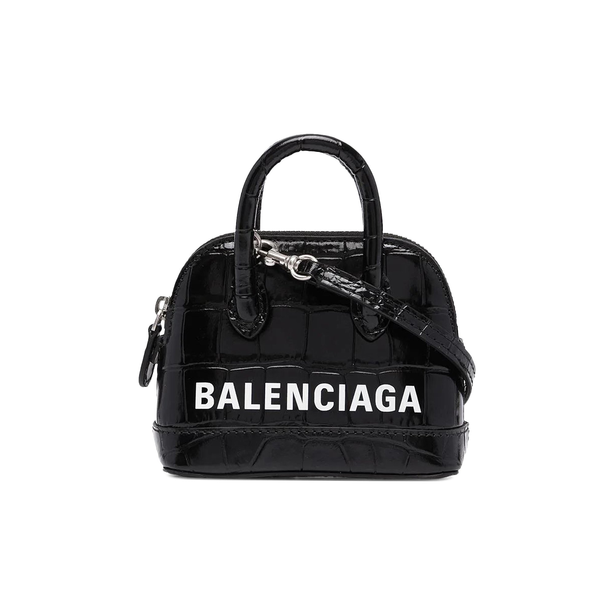 Balenciaga Mini Ville Top Handle Bag 'Black/White'