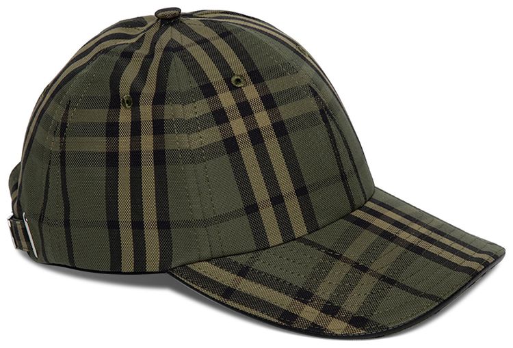Burberry Icon Check Baseball Cap Green Icon Check