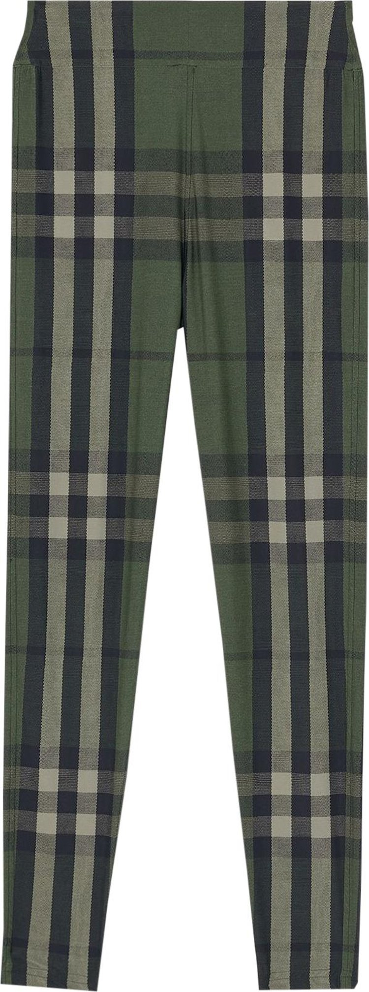 BURBERRY LEGGINGS MILITARY GREEN PLAID NEW WITH TAGS M $ 720