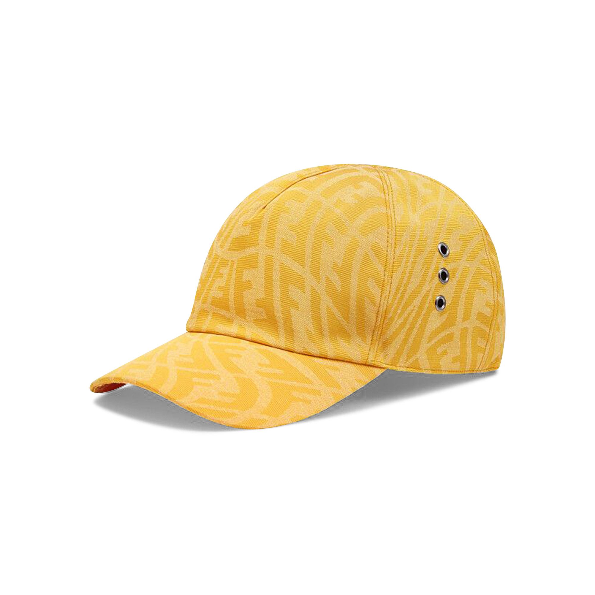 Buy Fendi FF Print Baseball Cap 'Yellow' - FXQ768 AFYU F0QF1