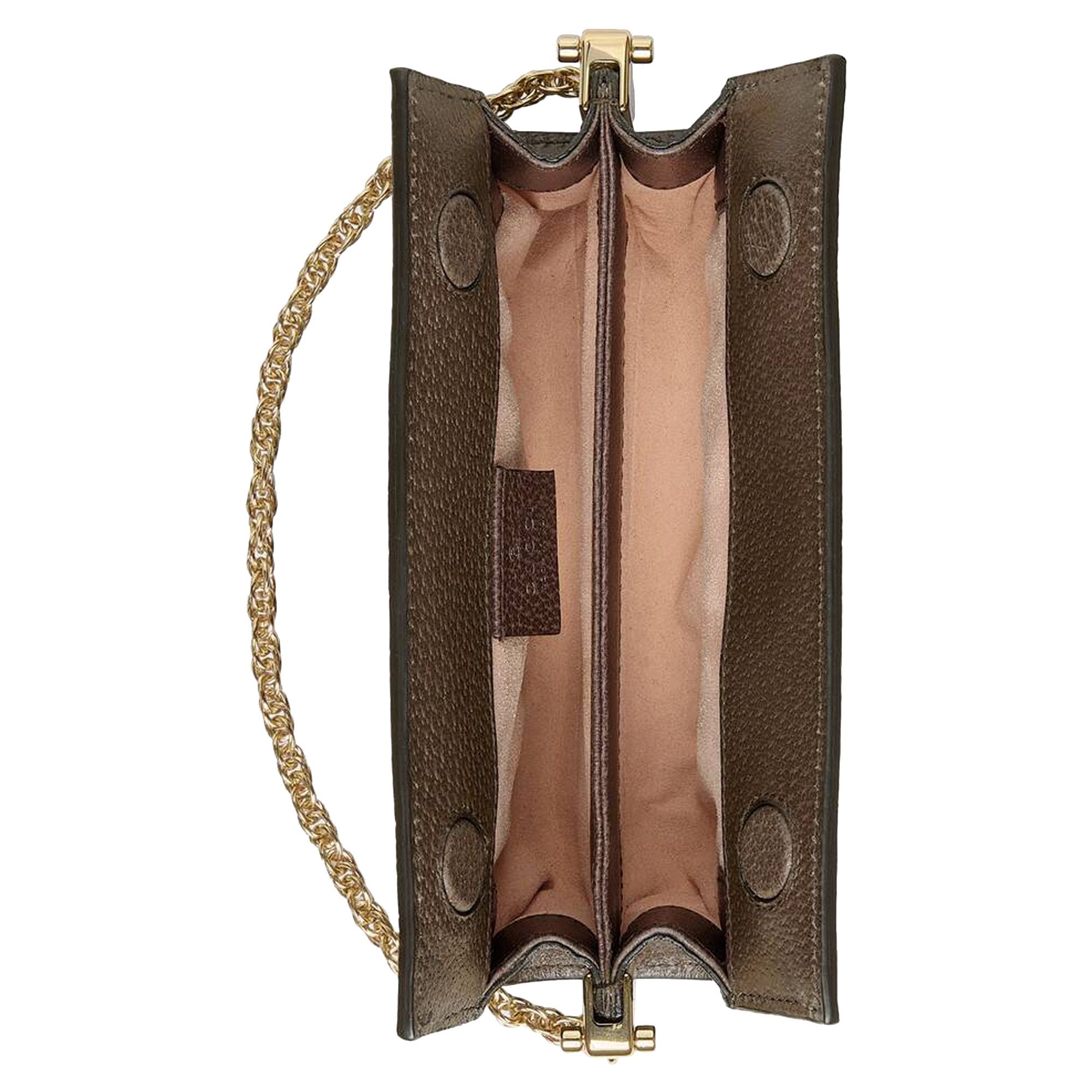 【GUCCI】GG OPHIDIA MINI BAG Ophidia mini bag in beige and dark brown fabric | GUCCI® US