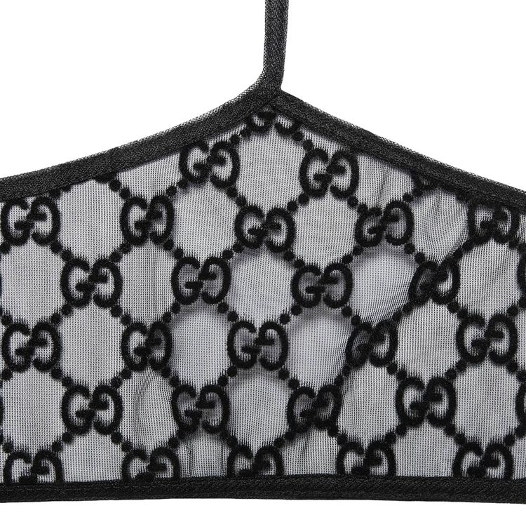 Gucci GG Tulle Lingerie Set Black