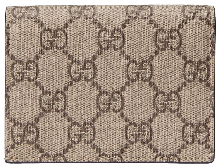 Gucci GG Marmont Card Case BlackBeige Ebony