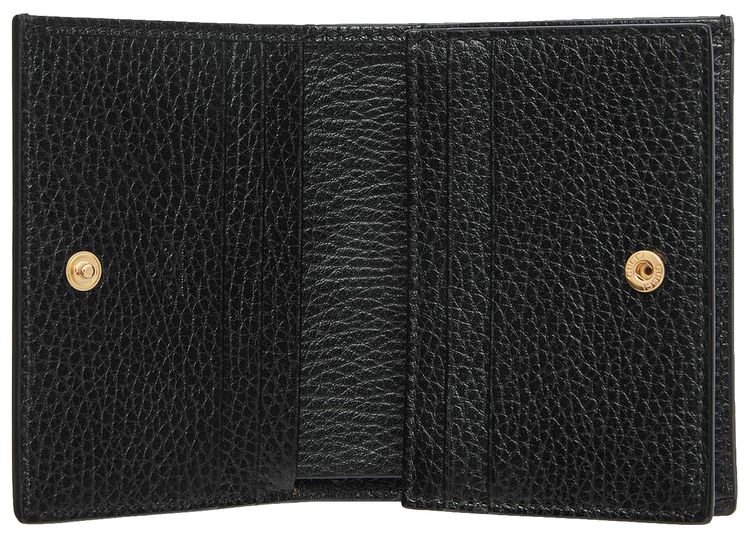 Gucci GG Marmont Card Case BlackBeige Ebony