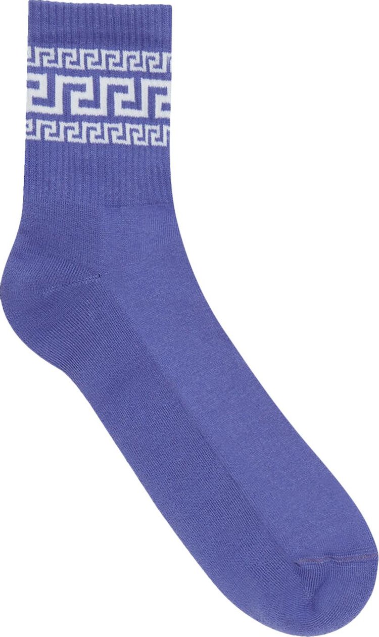 Versace Greca Socks BlueWhite