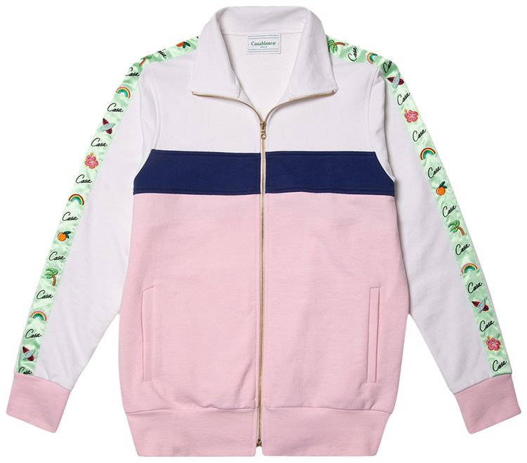 Casablanca Casa Hawaii Apres Surf Track Top Pink