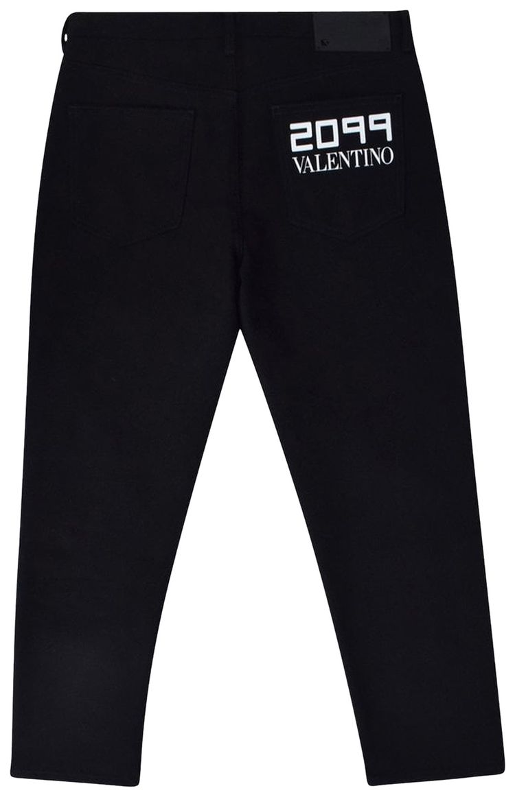 Valentino Print Denim Black