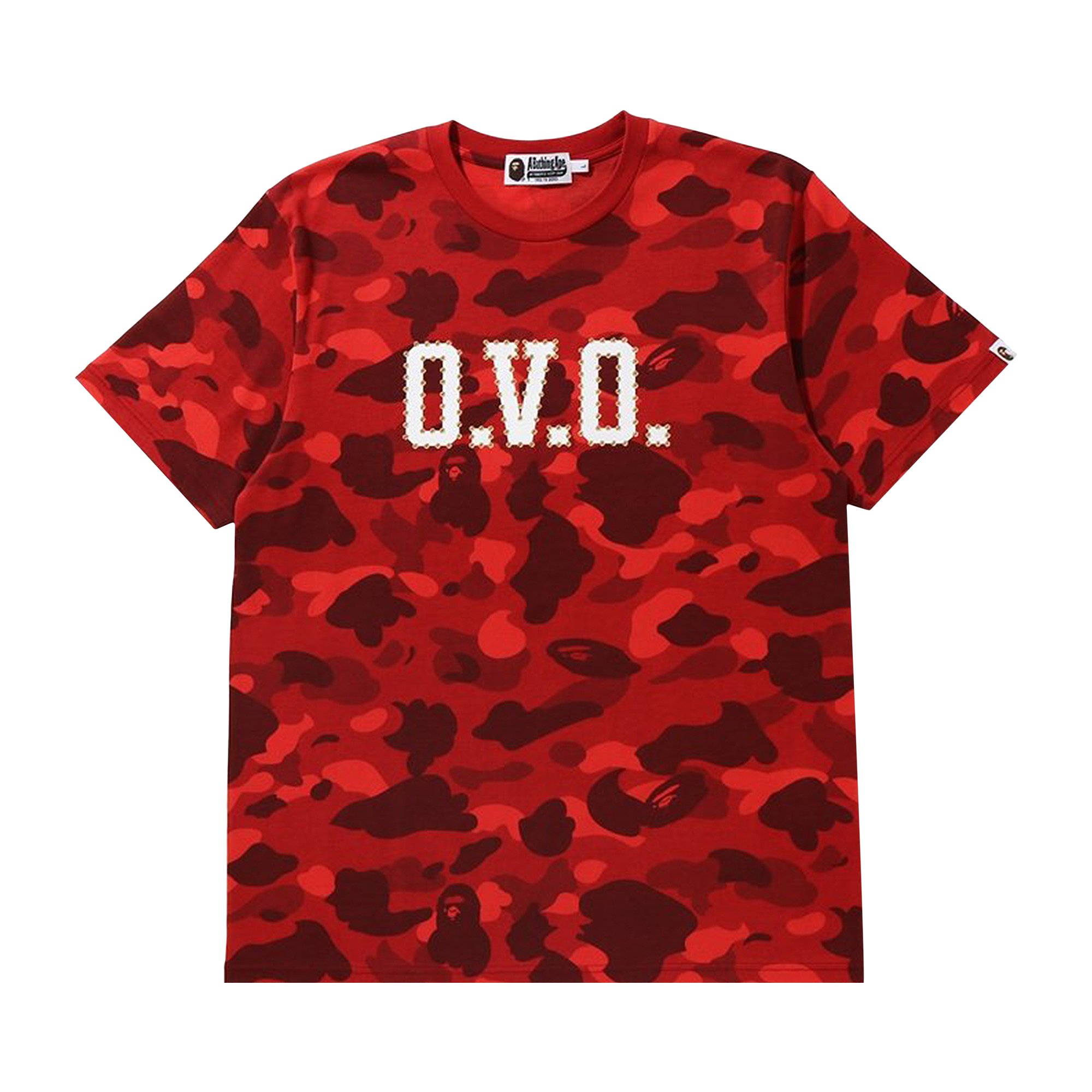 Buy BAPE x OVO Color Camo Tee 'Red' - 1G23 109 917 RED | GOAT UK