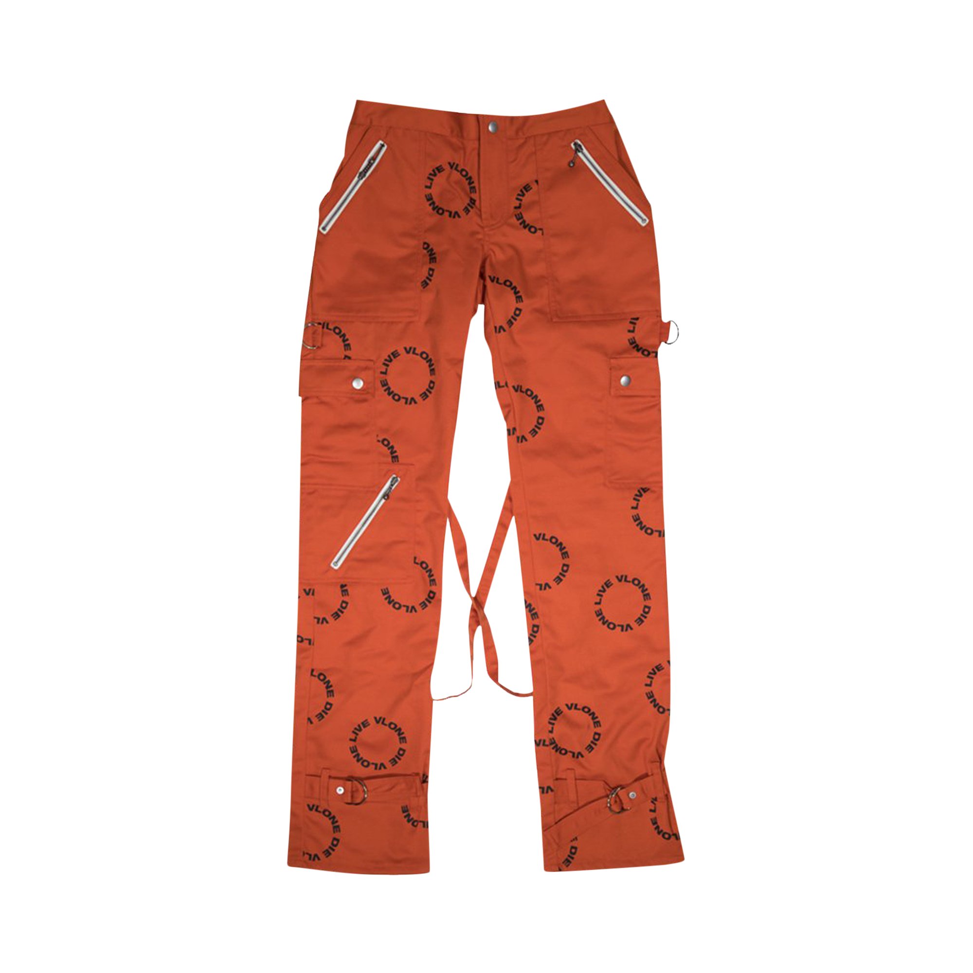 Buy Vlone Bondage Pants 'Orange' - 1020 1000002013 BP ORAN | GOAT CA