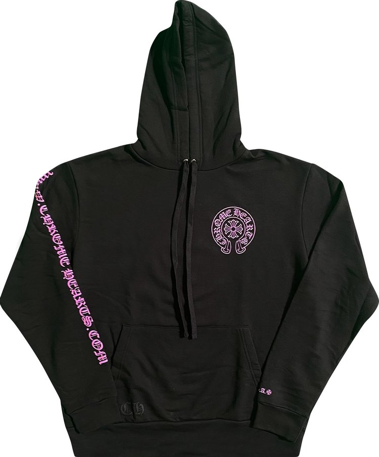 Chrome Hearts Horse Shoe Hoodie (Web Exclusive) 'Black/Pink'