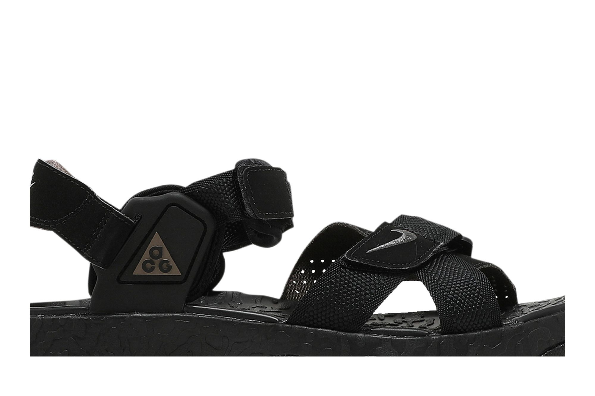 新品 27cm NIKE ACG AIR DESCHUTZ BLACK Nike ACG Air Deschutz+ Strap Sandals Outdoor Black Gray Fog