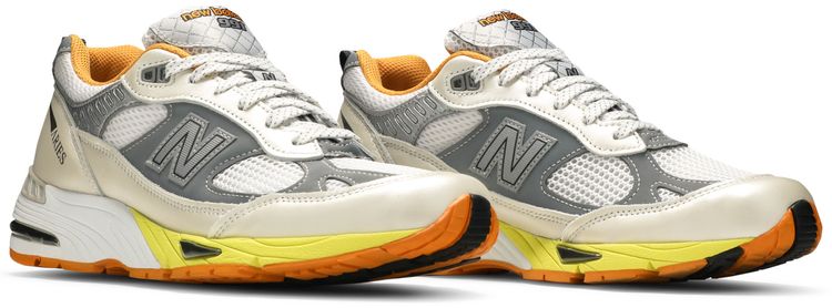 Aries x New Balance 991 Made In England Orange Silver