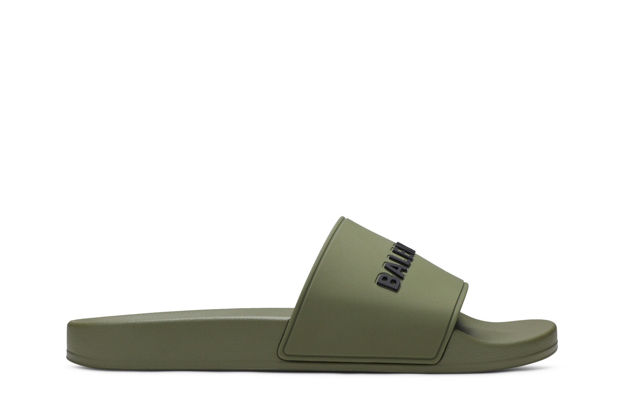 Size 10.0 Balenciaga Pool Slides Green